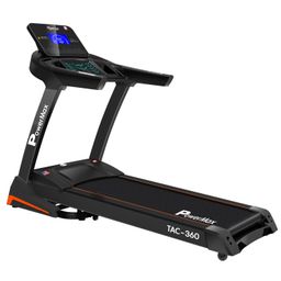 PowerMax Fitness TAC-360 (6HP Peak) Premiun AC Motorized Treadmill for Home Use,12 Pre-Set Max Pro Workout Session, Max User Wt.-43