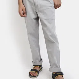 V-Mart Boys Mid Rise Cotton Chinos Trousers-image-18
