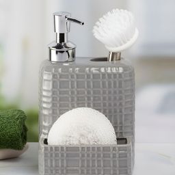 Kookee Grey Abstract Ceramic Soap Dispenser-54