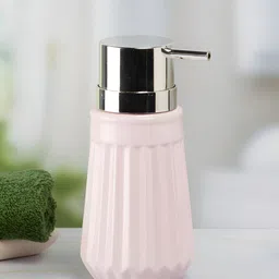 Kookee Pink Cylindrical Ceramic Soap Dispenser-6
