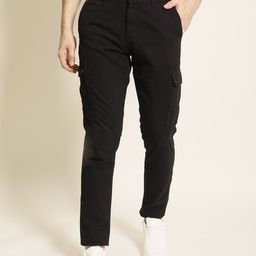 The Roadster Lifestyle Co Men Pure Cotton Cargo Trouser-image-97
