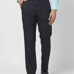 Park Avenue Men Solid Formal Trouser-image-26