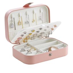 Awestuffs Pink Travel Jewellery Organiser-18