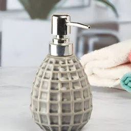 Kookee Grey Abstract Ceramic Soap Dispenser image 2