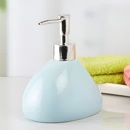 Kookee Blue Abstract Shaped Ceramic Soap Dispenser image 4