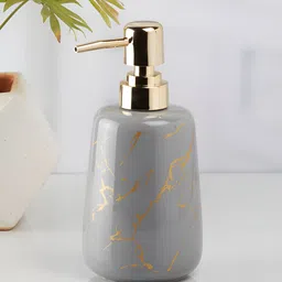 Kookee Grey Abstract Ceramic Soap Dispenser image 2