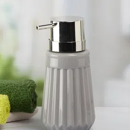 Kookee Grey Abstract Ceramic Soap Dispenser image 2