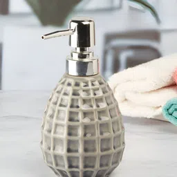 Kookee Grey Abstract Ceramic Soap Dispenser image 4