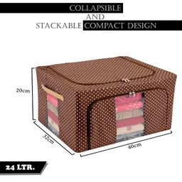 Kuber Industries Brown & White Printed Drawer Organiser image 2