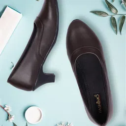FASHIMO Textured Kitten Heel Pumps-49