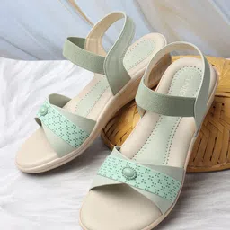 ICONICS Laser Cut Open Toe Comfort Heels-16