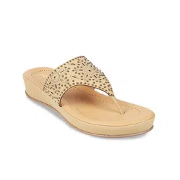 Mochi Embellished Wedge Heels with Laser Cuts-43