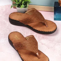TRASE Textured Open Toe Flats-86