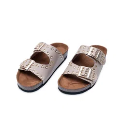 Dapper Feet-Fancy Nancy Embellished Open Toe Flats-54