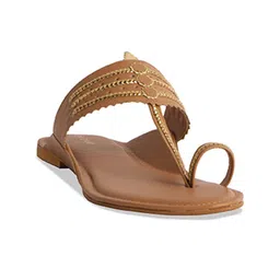 ERIDANI One Toe Flats with Laser Cuts-17