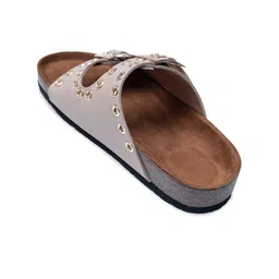 Dapper Feet-Fancy Nancy Embellished Open Toe Flats image 4