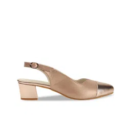 ICONICS Pointed Toe Block Mules With Backstrap image 5