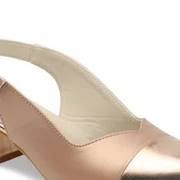 ICONICS Pointed Toe Block Mules With Backstrap image 2