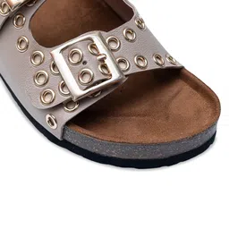Dapper Feet-Fancy Nancy Embellished Open Toe Flats image 5