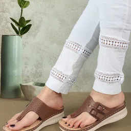 XE Looks Perforated Doctor Ortho Open Toe Flats-picture-18
