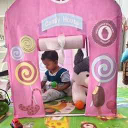 Big Candy Cake Tent for Kids | Pop-Up Birthday Tent-image-92