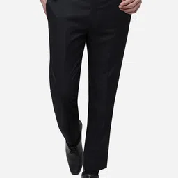 METAL Men Slim Fit Mid-Rise Formal Trousers-image-94