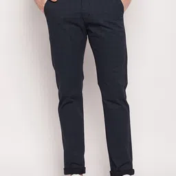 Cantabil Men Checked Cotton Trousers-image-24