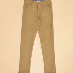 Pantaloons Junior Boys Cotton Plain Flat-Front Trousers-image-83
