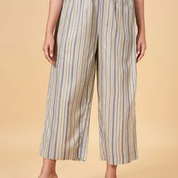 RANGMANCH BY PANTALOONS Women Striped Culottes Trouser-image-28