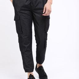 HIGHLANDER Men Charcoal Joggers Trouser-image-44