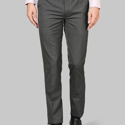 Raymond Men Grey Solid Slim Fit Formal Trousers-picture-13