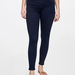 AND Women Blue Skinny Fit Trousers-image-83