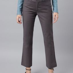 Xpose Women Comfort High-Rise Bootcut Trousers-picture-14