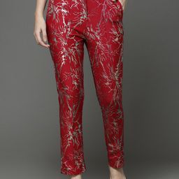 KASSUALLY Women Printed Trousers-image-77