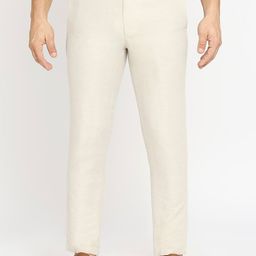 Basics Men Tapered Fit Cotton Trousers-image-42