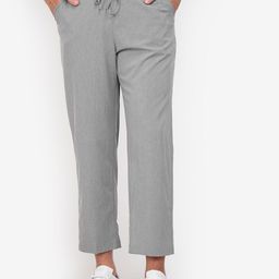 ZALORA BASICS Men Grey Slim Fit Trousers-image-17