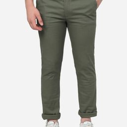 Greenfibre Men Super Slim Fit Cotton Mid-Rise Trousers-picture-18