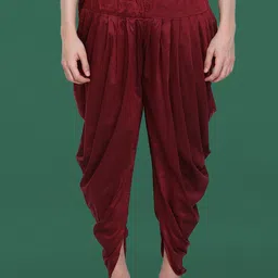 Sangria Men Loose Fit Cowl Dhoti Pants-55