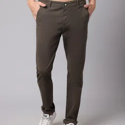 Cantabil Men Green Chinos Trousers-picture-43