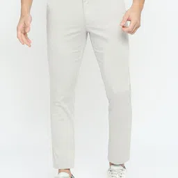 Basics Men Tapered Fit Cotton Trousers-image-26