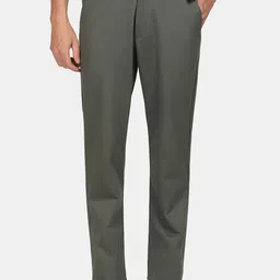 Blackberrys Men Mid Rise Slim Fit Cotton Trousers-picture-29