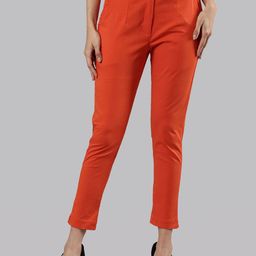 Femmora Women Comfort Straight Fit Mid-Rise Flat-Front Trousers-image-17