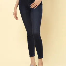 Label Ritu Kumar Women Slim Fit Light Fade Jeans-image-57