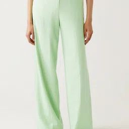 Marks & Spencer Women High-Rise Parallel Trousers-image-98