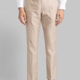 Park Avenue Men Beige Trousers-picture-45