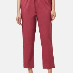 RANGMANCH BY PANTALOONS Women Mid-Rise Cotton Trousers-image-15