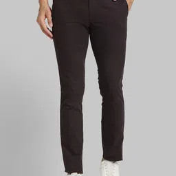 Parx Men Brown Slim Fit Trousers-image-104