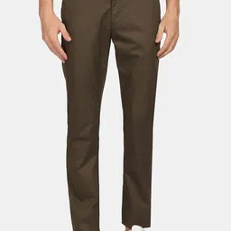 Blackberrys TechPro Men Olive Green Slim Fit Chinos Trouser-image-96