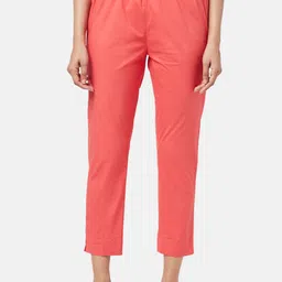 RANGMANCH BY PANTALOONS Women Mid-Rise Cotton Trousers-42