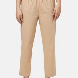 RANGMANCH BY PANTALOONS Women Cropped Cotton Regular Trousers-image-96